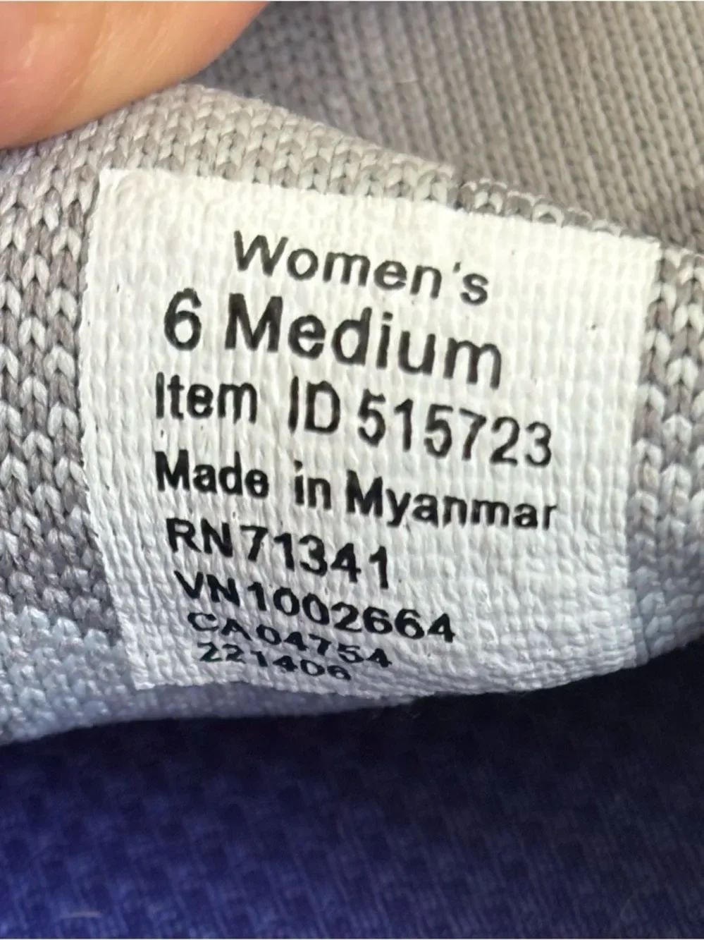 L.L. Bean Gray Women’s Camo‎ Knit Slip-On Sneakers Size 6 Medium